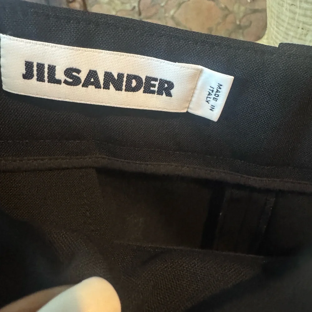 Jil Sander Black Dress Pants‎ Classic Straight-Leg 44